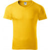 Malfini Slim fit V-NECK Pánske tričko 146 žltá M