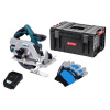 XTLINE XT102845-1B5B Aku kotoučová pila bezuhlíková 18 V, 165 mm + baterie 5.0 Ah + nabíječka 3.5 A + box