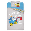 DETEXPOL Obliečky do postieľky Bager modrý Bavlna, 100/135, 40/60 cm