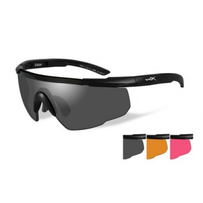 športové/ taktické/ dioptrické okuliare s vymeniteľnými zorníkmi WILEY X SABER ADVANCED -Smoke Grey + Light Rust + Vermillion