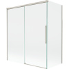 Mexen Rox sprchová zástena 2-krídlová posuvná 140 + 70 x 150 cm, priehľadná, brúsený nikel - 8C9-140-070-97-00