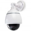 NEDIS atrapa bezpečnostní kamery s blikající LED/ dome/ IP44/ venkovní/ bílá DUMCD50WT
