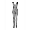 Obsessive Nádherné body F234 bodystocking - Obsessive - S/M/L - černá