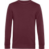 B&C | Inspire Crew Neck, Pánska mikina, červená burgundy, XL