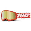 100% STRATA 2 JUNIOR Goggle - Orange - Mirror Gold Lens
