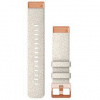 Remienok Garmin řemínek QuickFit 20 Cream Heathered Nylon / Rose Gold 010-13102-09