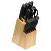 Sada nožov v stojane , Black Farba: Black