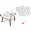 Set kreatívny stôl s obrázkami Peppa Pig Kid Creative Table Smoby s odkladacím priestorom a fixkami