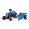 Rolly Toys Šliapací traktor New Holland TVT190 s vlečkou (1028013074)