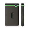 TRANSCEND 1TB StoreJet 25M3S SLIM, 2.5”, USB 3.0 (3.1 Gen 1) Externí Anti-Shock disk, tenký profil, šedo/zelený