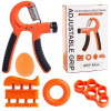 Merco Grip 5 sada na posilňovanie rúk oranžová - 1 sada