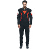 DAINESE AVRO 5 TEX JACKET # BLACK/RED-FLUO/WHITE - 44