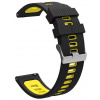 Silikónový remienok Ricardo 20mm (pro Garmin Fenix 8/7S/6S (43mm), aj.), čierny V2, Quick Release