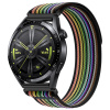 BStrap Velcro Nylon remienok na Xiaomi Watch S1 Active, black rainbow