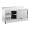 Royal Catering Pracovný stôl so skrinkou 180x60 cm | RCSSCB-180X60-EB
