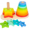 Skladacia veža Small Foot Rainbow Duo