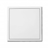 HACO Revízne / vaňové dvierka kovové 150x150 mm s tlačným zámkom - biela
