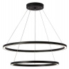 IMMAX NEO FINO SMART závěsné svítidlo 2 kruhy, 60+80cm, 93W, černé, Zigbee 3.0, TUYA (07158-B80-60)
