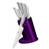 Sada nožov v stojane 6 ks Royal Purple Metallic Line Kikoza Collection BERLINGERHAUS BH-2269 - BERLINGERHAUS