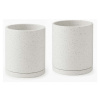 Súprava 2 bielych kvetináčov Bonami Selection Terrazzo, ø 26 cm