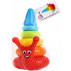 Teddies Skládanka pyramida kroužky šnek