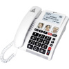 Geemarc CL9000 bezdrôtový telefón pre seniorov tlačidlo fotoaparátu, handsfree, kompatibilný s naslúchadlami, vr. núdzového terminálu, optická signalizácia; CL9000_WH_VDE