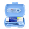CURAPROX Kids travel set modrý ( zubná kefka, 2x medzizubná kefka CPS, zubná pasta mäta 6+ 10 ml, nálepka)