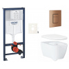 Siko Závěsný WC set do lehkých stěn / předstěnová montáž GROHE Essence GRSESSCDL0