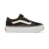 VANS KIDS OLD SKOOL PLATFORM SHOES (4-8 roků) Black-True White - 31