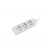 Prodlužovací kabel Lanberg PS0, 3 zásuvky, 3m, bílá PS0-03E-0300-W