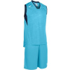 Joma Basketbalový set CAMPUS SET BASKET F TURQUOISE- DARK NAVY SLEEVELES Veľkosť: 4XS/3XS