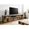 Bighome - IRON TV stolík 260x50x60 cm. prírodná lakovaná. mango