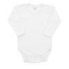 Luxusné bavlnené body dlhý rukáv New Baby - biele, 50