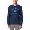 Columbia Rockaway River™ Graphic LS Tee M 2022191467 - collegiate navy/athletic arch S