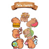 CUKROVÁ TLAČ jedlý obrázok na tortu Cukrová hmota KAPYBARA CAPYBARA + Postavy 5