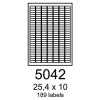 etikety RAYFILM 25,4x10 univerzálne biele eco R0ECO5042A (100 list./A4)