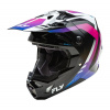 FLY RACING prilba FORMULA CP, FLY RACING - USA (bílá/černá/fialová) - XL