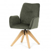 Jídelní otočná židle CLAUDE - látka, více barev Barva: Zelená