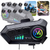 MOTOCYKLOVÉ SLÚCHADLÁ 5.3 BLUETOOTH 1000MAH, RGB, RÝCHLE PRIPOJENIE, HIFI