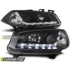 Predné svetlá Renault Megane II, 2003-2005, LED Daylight, čierne black