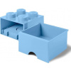 LEGO® úložný box s šuplíkem 25 x 25 x 18 cm světle modrá