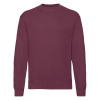 Burgundy Men's Sweatshirt Set-in Sweat Fruit of the Loom tmavočervená XL Fruit of the Loom 5904882112743