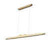NEDES WRL0921 Závesné drevené LED svietidlo 22W, 4000K, 1700lm, IP20, 120cm, masívne drevo, jaseň