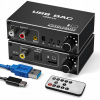 USB AUDIO KONVERTOR DAC TOSLINK COAXIAL CINCH AUX ZOSILŇOVAČ REGULÁCIA BASOV