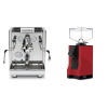 ECM Elektronika II Profi + Eureka Mignon Silenzio, BL ferrari red