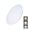 Solight WD142 Mini zapustený panel LED 18W, 1530lm, 3000K/4000K/6000K, IP20, okrúhly, biela