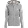 adidas Essentials 3-Stripes Full-Zip Hoodie Jr IC3635 (191532) Black 164cm
