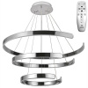 NEDES J4329/CH Závesné LED svietidlo 220W, 3000K-6500K, 14500lm, IP20, diaľkový ovládač, stmiev., chróm