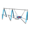 Playground System Reťazová trojhojdačka celokovová sedák + hniezdo - B (v.p. 1,5 m)