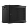Lanberg WF01-6409-23B rack 9U Nástěnný regál Černá